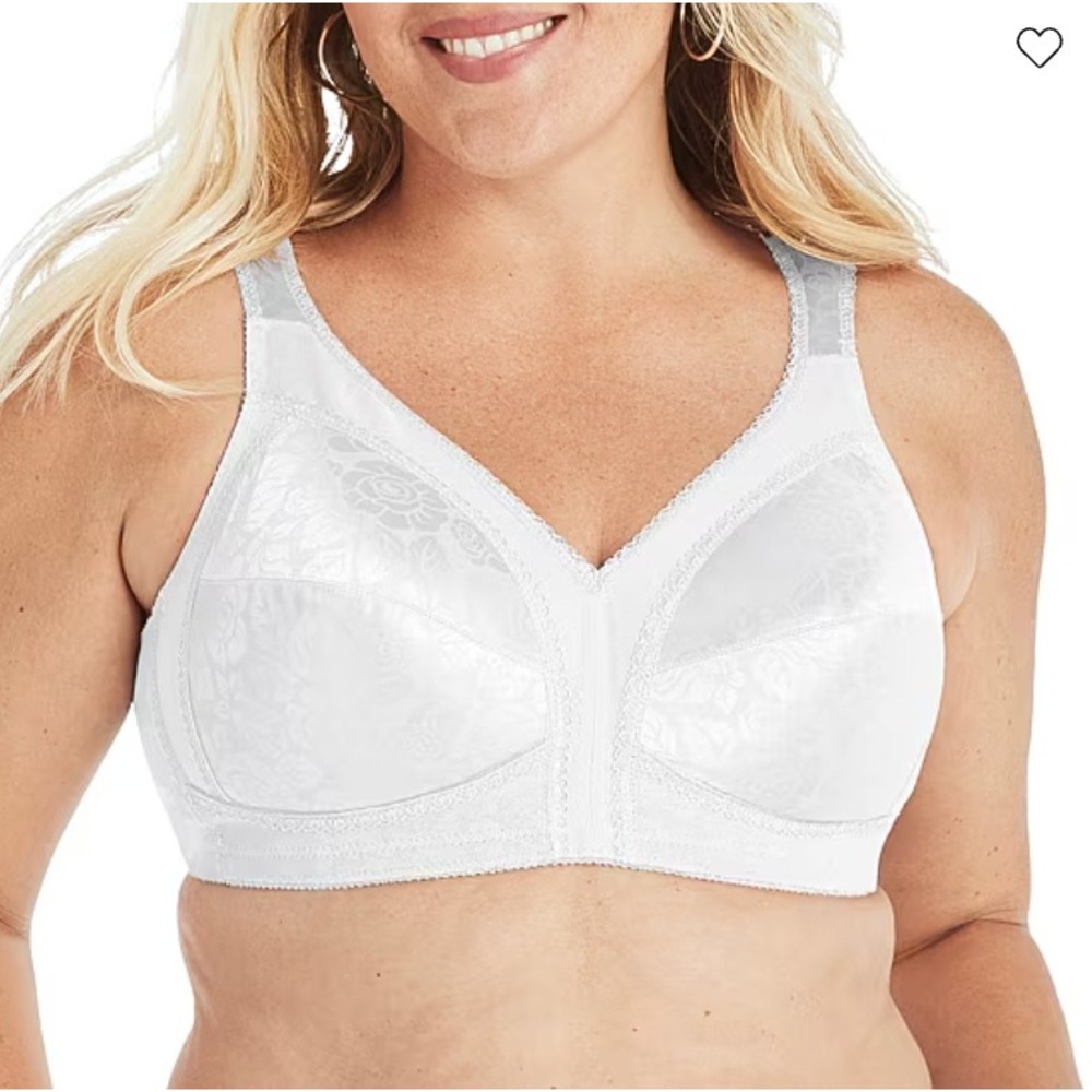 Playtex 18 Hour Ultimate Shoulder Comfort Wirefree Bra White 36B 4693 NEW